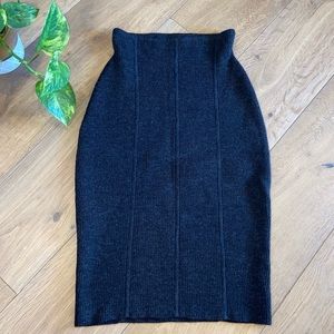 Magaschoni Tracy Reese merino wool pencil skirt